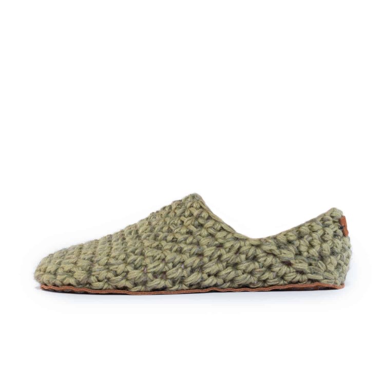 Winter Moss Bamboo Wool Slippers