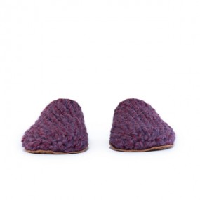 Lavender Bamboo Wool Slippers